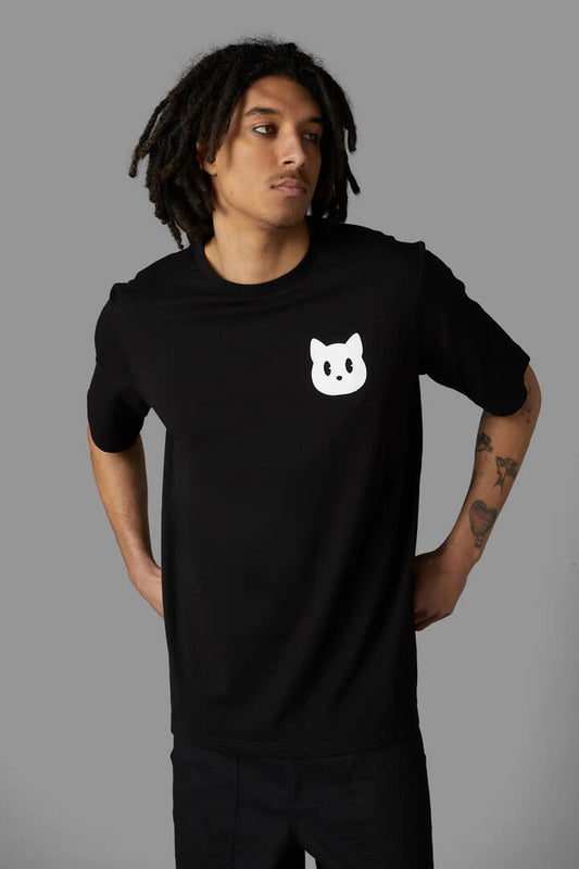 Image of a model wearing Tops. Productname: Sourpuss Unisex Tee in Black colour by brand - Black Friday