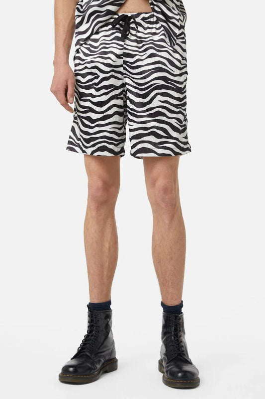 Image of a model wearing Shorts. Productname: Call Of The Wild Trunk in Black/White colour by brand - Dangerfield
