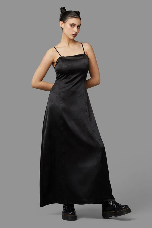 Image of a model wearing Dress. Productname: Pentagram Dress in Black colour by brand - Black Friday