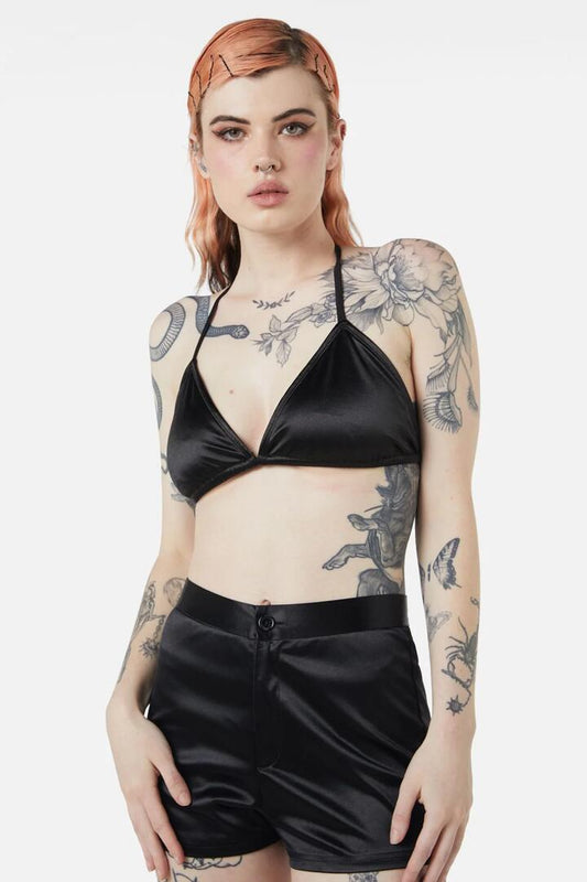 Image of Swimwear. Productname: Atomic Bikini Top in Black colour by brand - Dangerfield