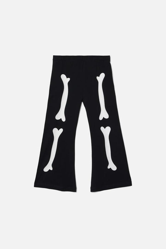 Image of a model wearing Pants. Productname: Bonez Kids Legging in Black colour by brand - Dangerkids