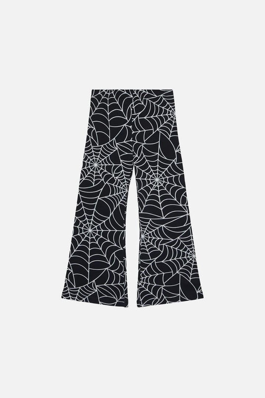 Image of a model wearing Pants. Productname: Web Kids Legging in Black colour by brand - Dangerkids