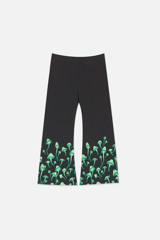 Image of a model wearing Pants. Productname: Bio Lime Kids Legging in Black colour by brand - Dangerkids