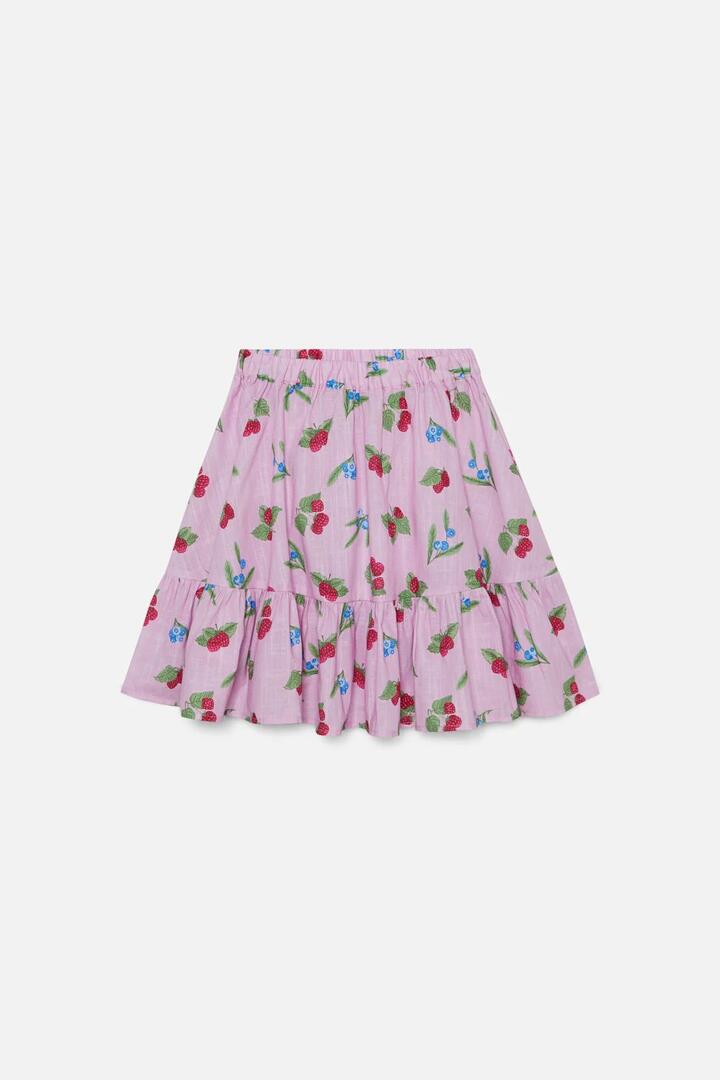 Image of a model wearing Skirts. Productname: Berry Kids Skirt in Pink colour by brand - Princess Highway Kids