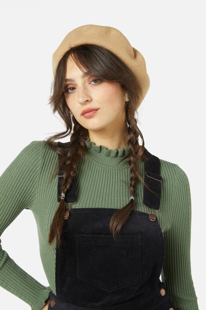 Image of Hats. Productname: Classic Wool Beret in Black colour by brand - Princess Highway