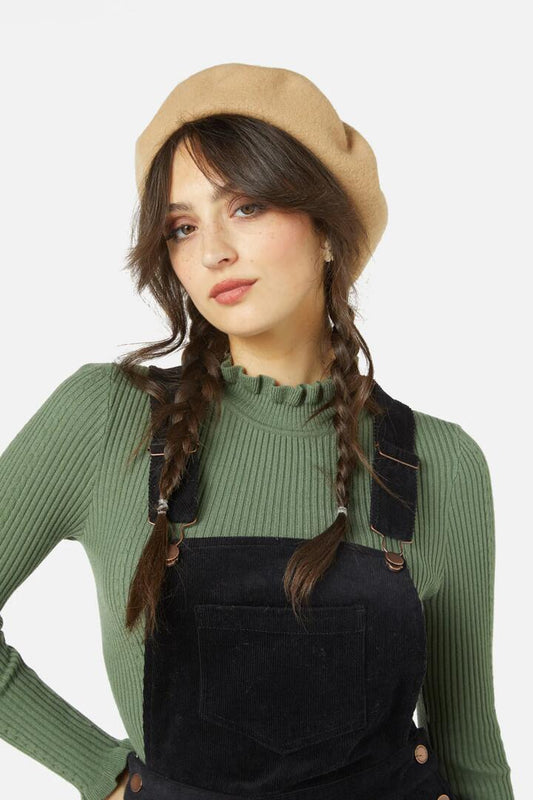 Image of Hats. Productname: Classic Wool Beret in Black colour by brand - Princess Highway