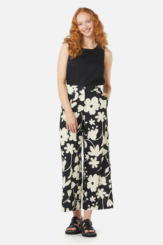 Image of a model wearing Pants. Productname: Nancy Pant in Black colour by brand - Princess Highway