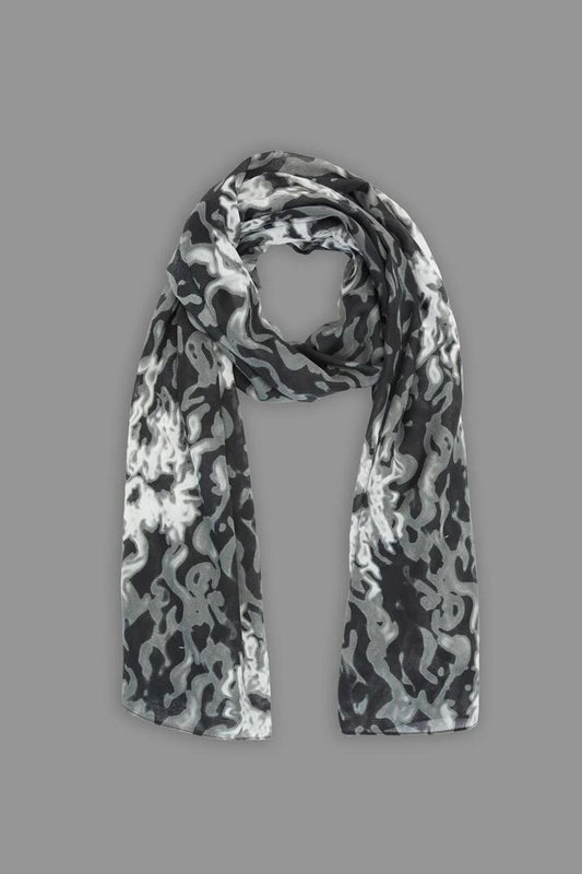 Image of Accessories. Productname: Smoking Skulls Long Scarf in Grey colour by brand - Black Friday