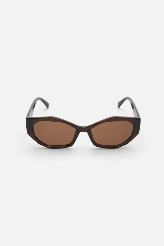 Image of Sunglasses. Productname: Edgy Cats Eye Sunglasses in Chocolate colour by brand - Princess Highway