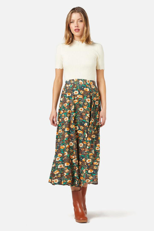 Image of a model wearing Skirts. Productname: Cynthia Skirt in Teal colour by brand - Princess Highway