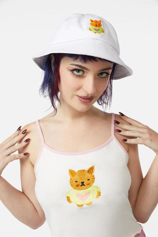 Image of Hats. Productname: Hottest B Hat in White colour by brand - Dangerfield