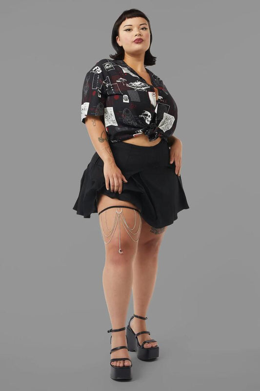 Image of Lingerie. Productname: Charmed Chains Garter in Silver colour by brand - Black Friday