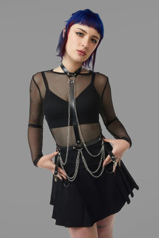 Image of Lingerie. Productname: Simple Centre Strap Harness in Black colour by brand - Black Friday