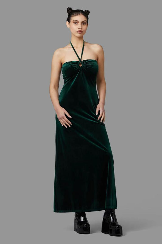 Image of a model wearing Dress. Productname: Enid Dress in Black colour by brand - Black Friday