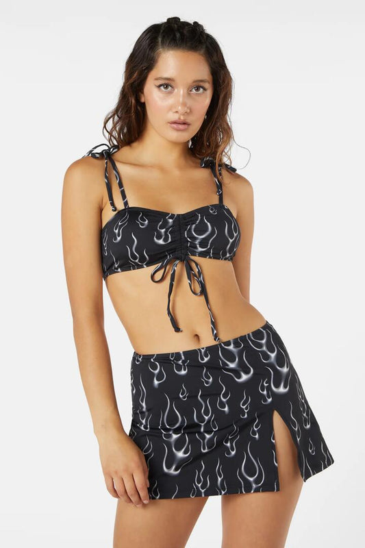 Image of Swimwear. Productname: Naked Flame Bikini Top in Black colour by brand - Dangerfield