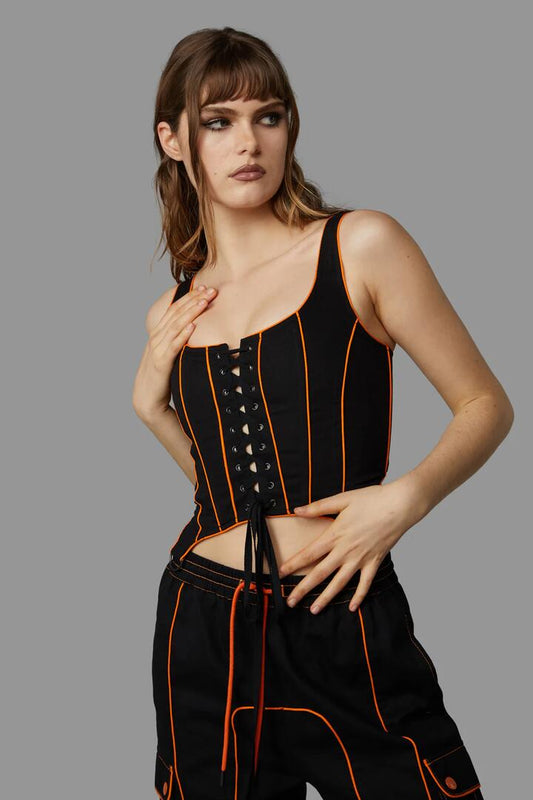 Image of Lingerie. Productname: Spooky Season Corset in Black colour by brand - Black Friday