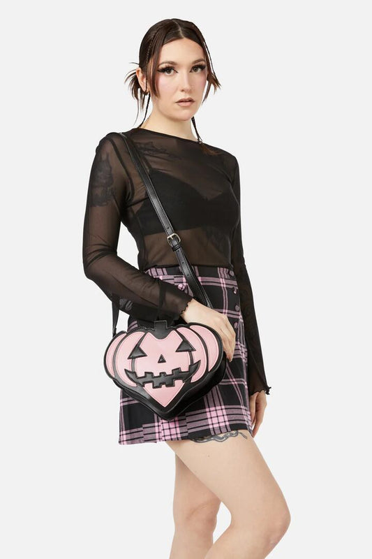 Image of Bags. Productname: Jack O Lantern Heart Bag in Pink colour by brand - Black Friday