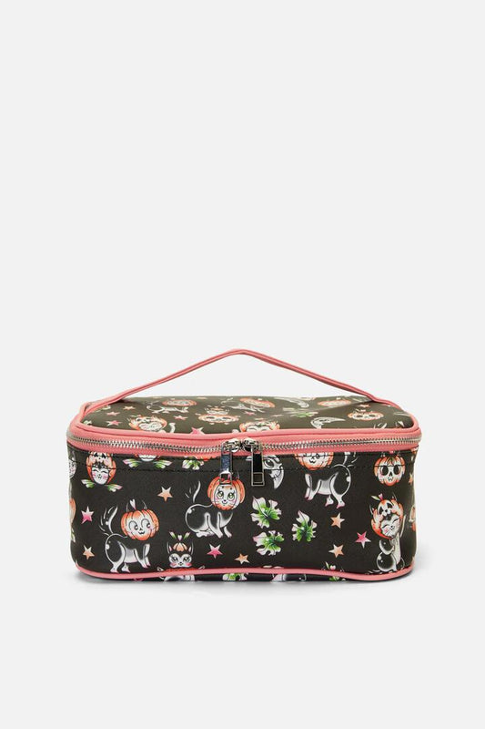 Image of Bags. Productname: Pumpkin Patch Cosmetic Bag in Black colour by brand - Black Friday