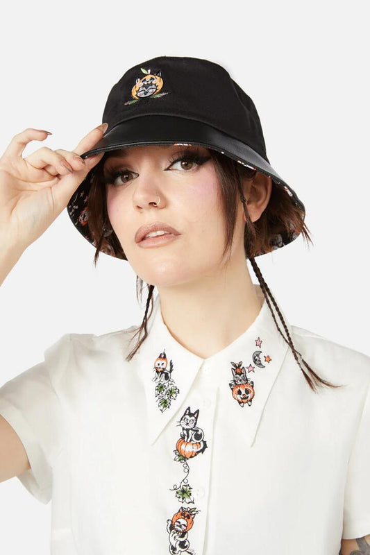 Image of Hats. Productname: Pumpkin Patch Hat in Black colour by brand - Black Friday