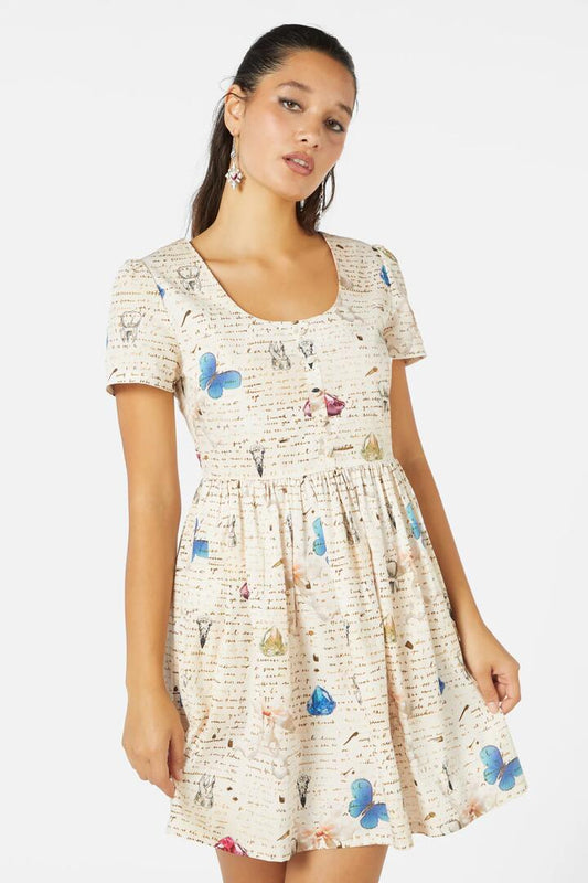 Image of a model wearing Dress. Productname: Anthology Dress in Multi colour by brand - Black Friday