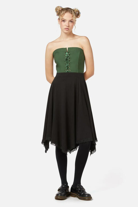 Image of a model wearing Skirts. Productname: Fern Skirt in Black colour by brand - Black Friday