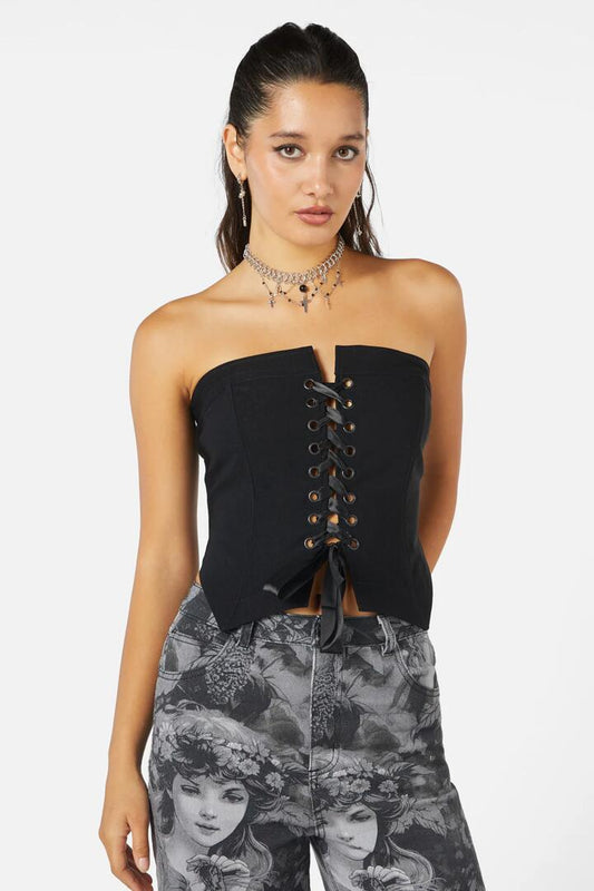 Image of Lingerie. Productname: Petal Corset in Black colour by brand - Black Friday