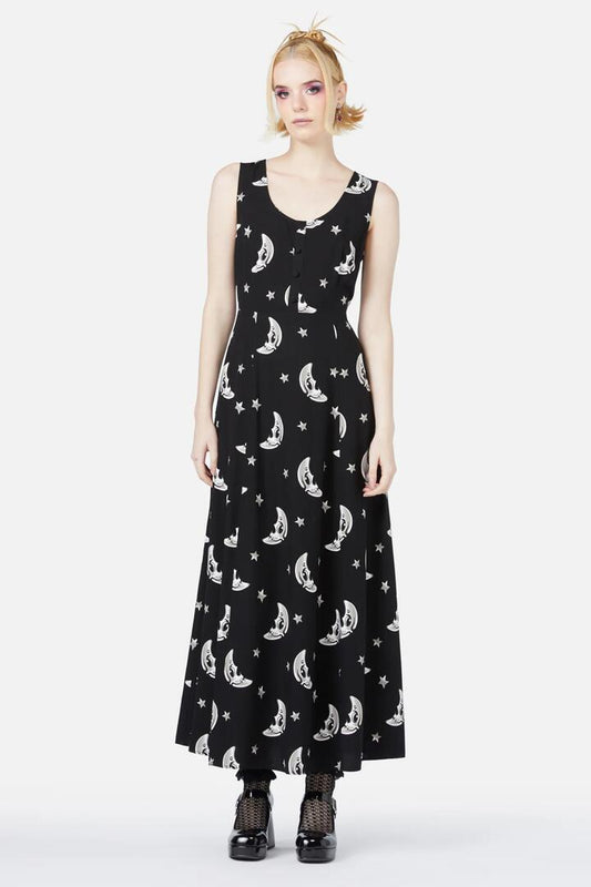 Image of a model wearing Dress. Productname: Solar Flare Dress in Black colour by brand - Black Friday