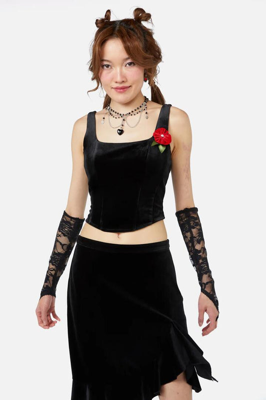 Image of Lingerie. Productname: Back To Black Corset in Black colour by brand - Dangerfield