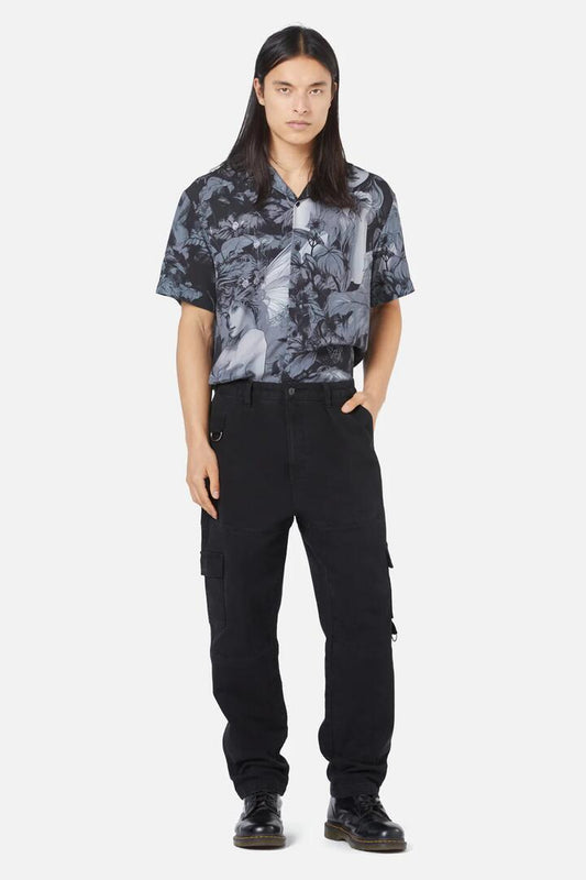 Image of a model wearing Denim. Productname: Dryad Jean in Black colour by brand - Black Friday