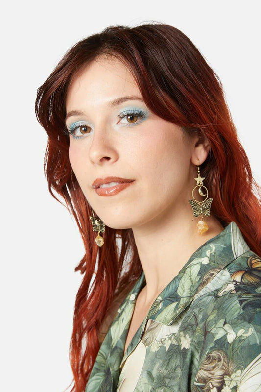 Image of Earrings. Productname: Nature Earrings in Gold colour by brand - Black Friday