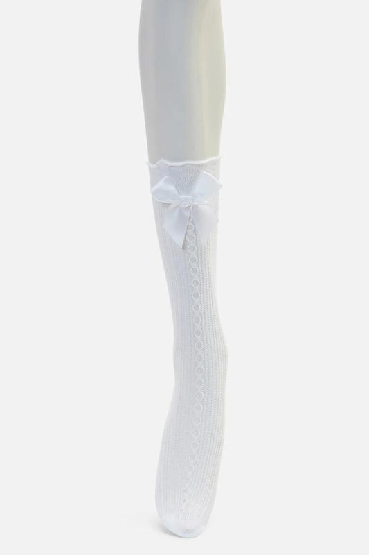 Image of Socks. Productname: Big Bow Knee Socks in Black colour by brand - Black Friday