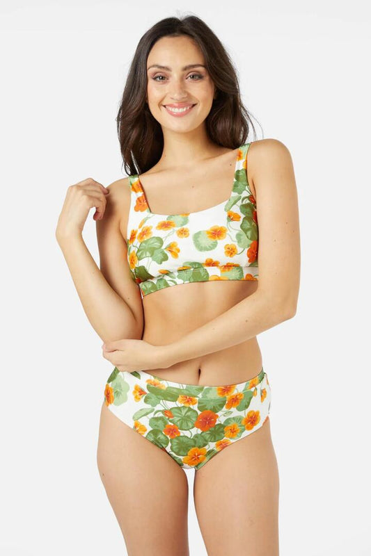 Image of Swimwear. Productname: Nasturtium Bikini Bottom in Cream colour by brand - Princess Highway