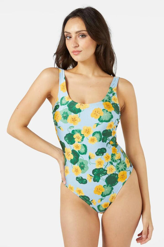 Image of Swimwear. Productname: Nasturtium One Piece in Blue colour by brand - Princess Highway
