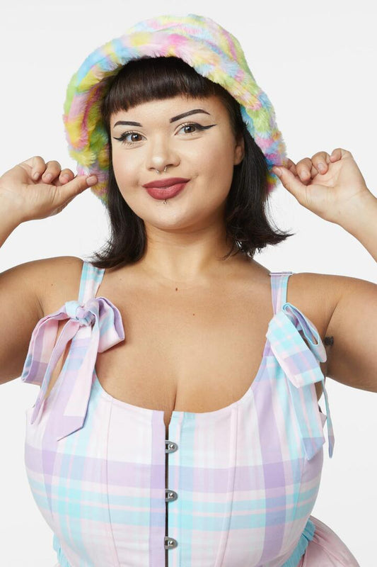 Image of Hats. Productname: Fun Faux Fur Hat in Bright colour by brand - Dangerfield