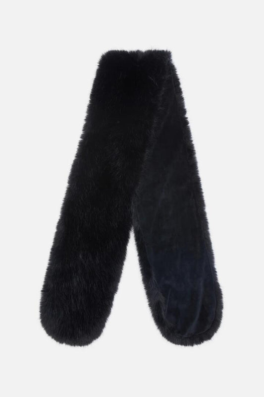 Image of Accessories. Productname: Faux Fur Shawl in Black colour by brand - Dangerfield