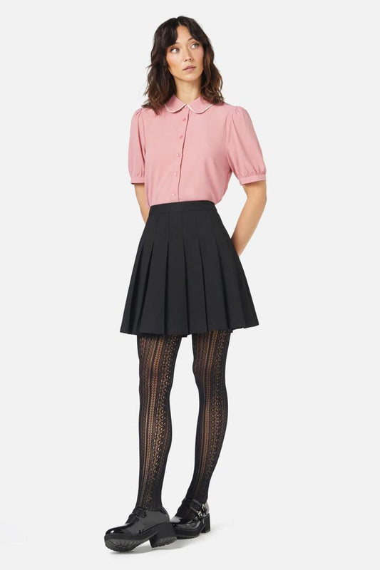 Image of a model wearing Skirts. Productname: Briony Skirt in Black colour by brand - Princess Highway