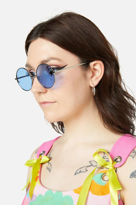 Image of Sunglasses. Productname: Blue Celestial Sunglasses in Blue colour by brand - Dangerfield