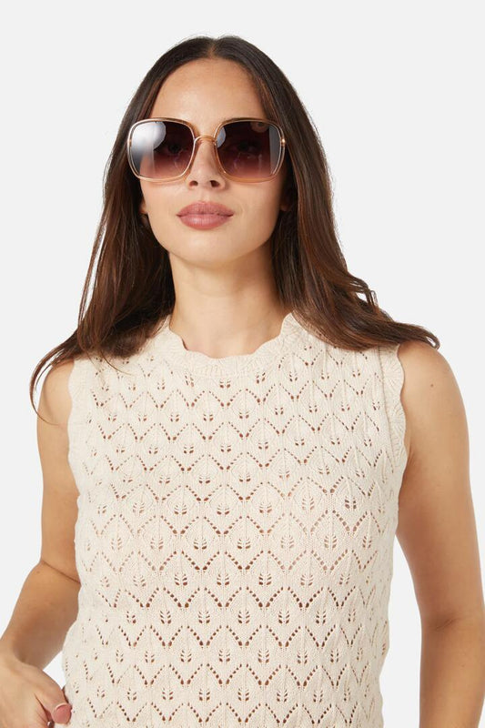 Image of Sunglasses. Productname: Champagne Natasha Sunglasses in Champagne colour by brand - Princess Highway