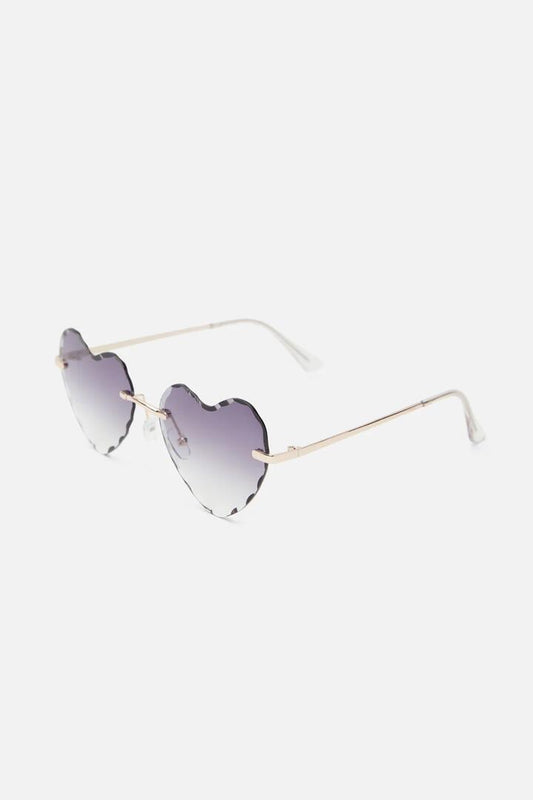 Image of Sunglasses. Productname: Cool Grey Heart Sunglasses in Cool Grey colour by brand - Princess Highway