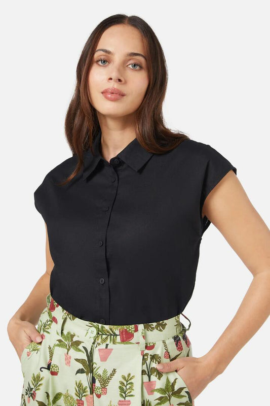 Image of a model wearing Tops. Productname: Kate Blouse in Lilac colour by brand - Princess Highway