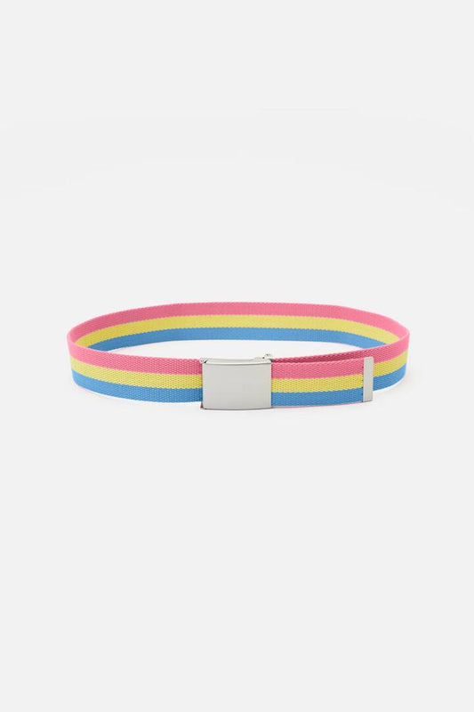 Image of Accessories. Productname: Pride Belt Pansexual in Multi colour by brand - Dangerfield