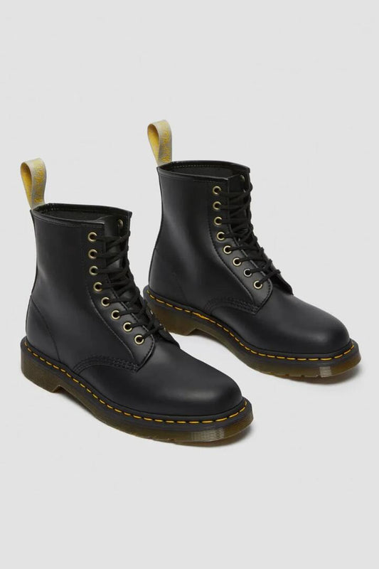 Image of Boots. Productname: Docs Vegan 8 Eye Boot in Black colour by brand - Dangerfield