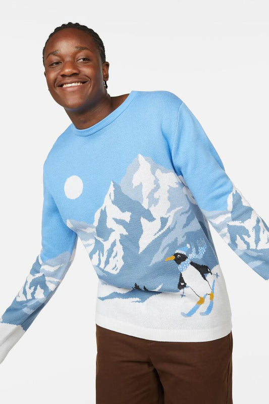 Image of a model wearing Outerwear. Productname: Winter Wonderland Jumper in Multi colour by brand - Dangerfield
