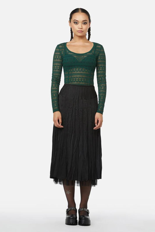 Image of a model wearing Skirts. Productname: Busy Skirt in Black colour by brand - Black Friday