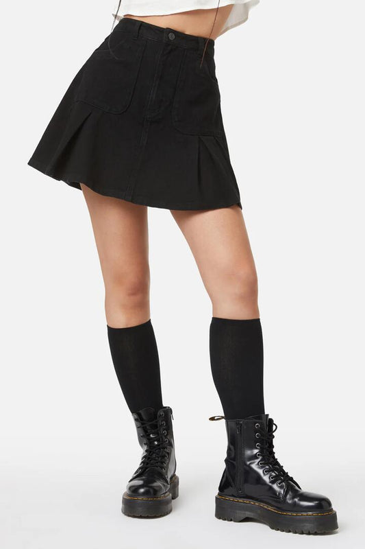 Image of a model wearing Skirts. Productname: Lydia Skort in Black colour by brand - Black Friday