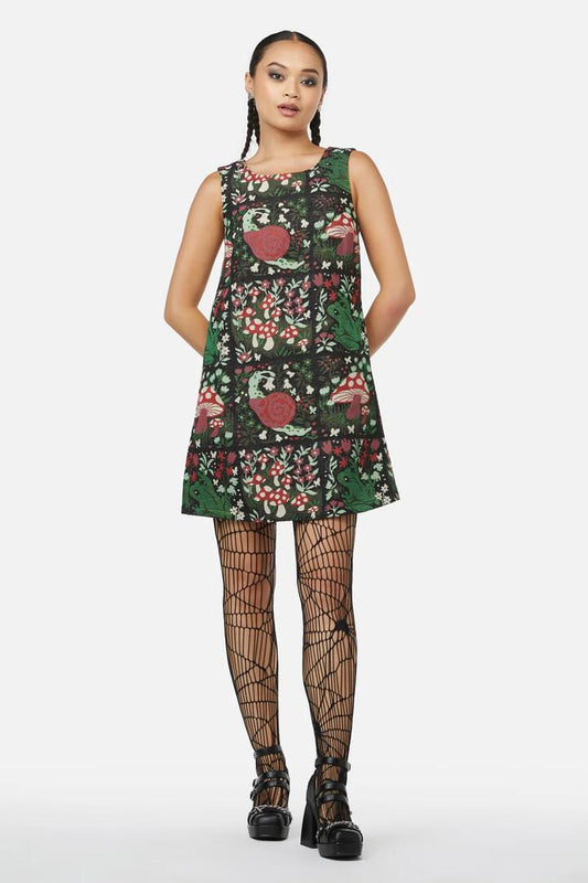 Image of a model wearing Dress. Productname: Grove Dress in Multi colour by brand - Black Friday