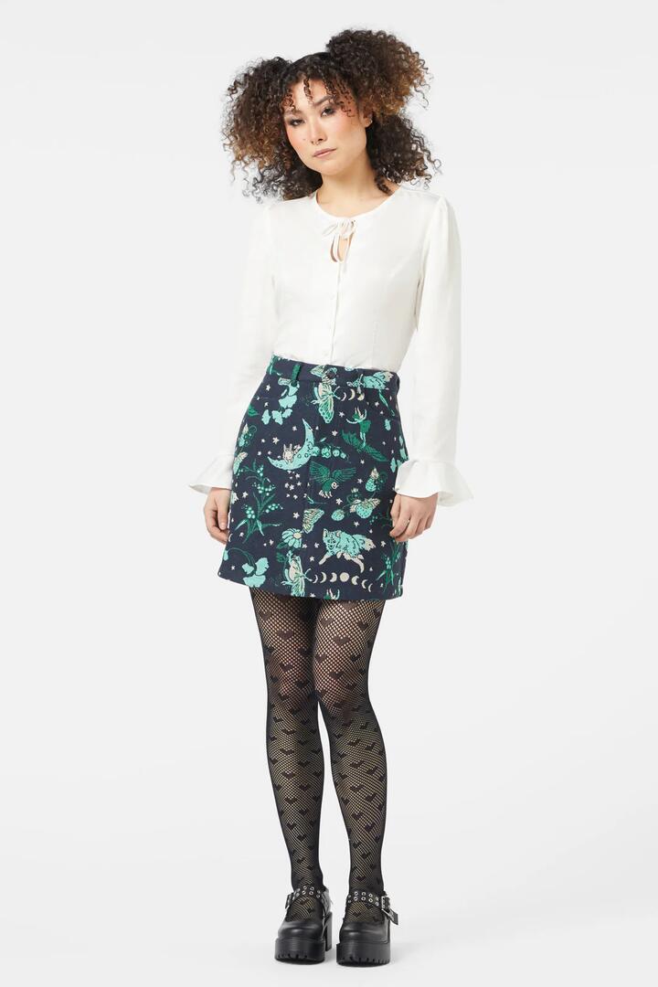 Image of a model wearing Skirts. Productname: Forbidden Forest Skirt in Multi colour by brand - Black Friday