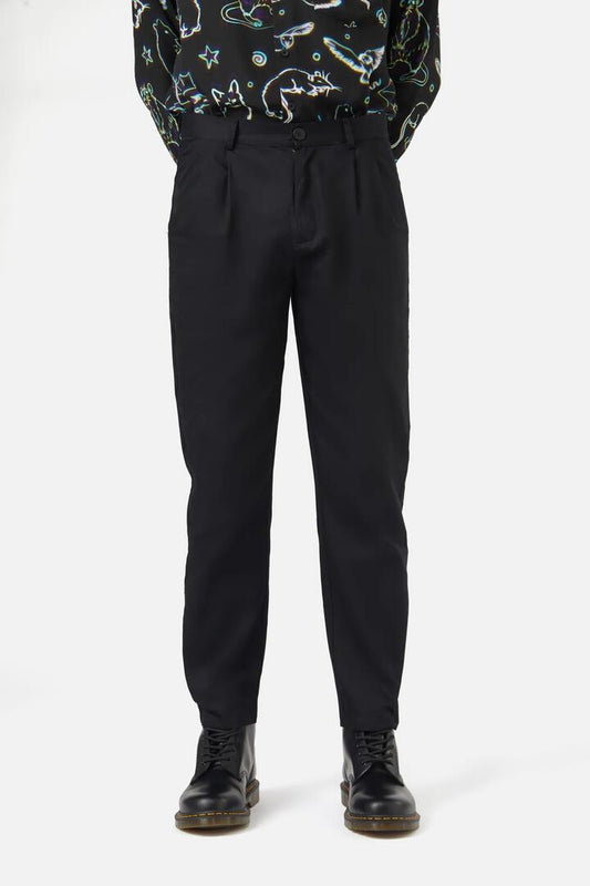 Image of a model wearing Pants. Productname: Aura Pant in Black colour by brand - Black Friday