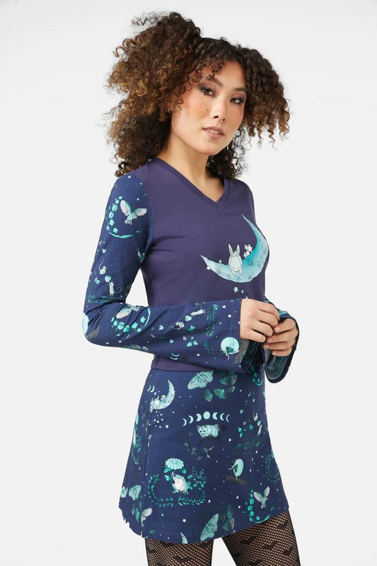 Image of a model wearing Tops. Productname: Nocturnal Top in Multi colour by brand - Black Friday