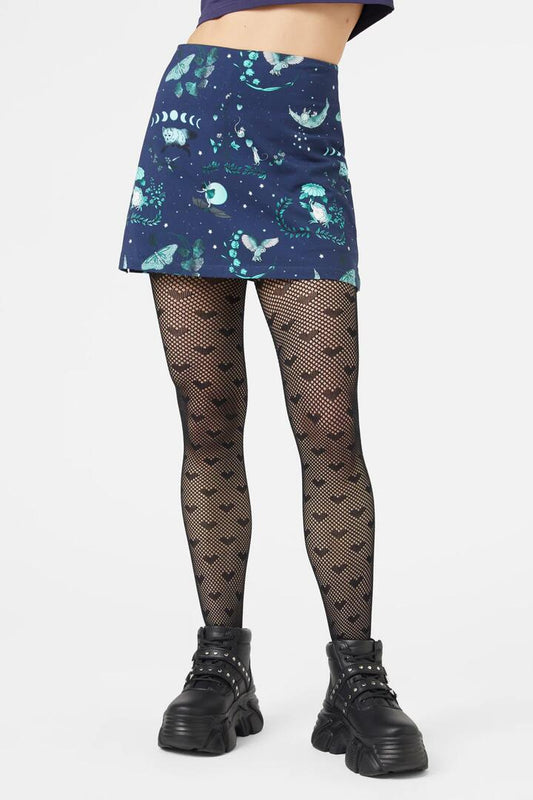 Image of a model wearing Skirts. Productname: Nocturnal Skort in Multi colour by brand - Black Friday